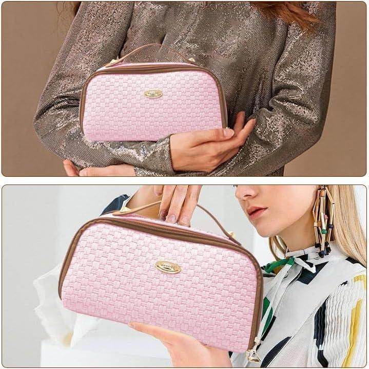 Double Zipper Cosmetics Bag - NARIX INDIA 