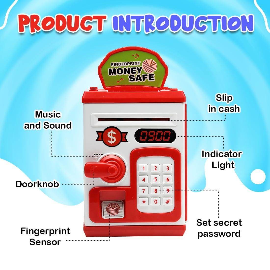 Money Bank for Kids with Fingerprint Sensor - NARIX INDIA 