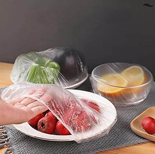 Plastic Bags - Reusable Elastic Food Storage Plastic Covers (Pack of 100) - NARIX INDIA 