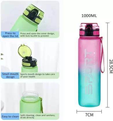 Sport Print Water Bottle Gym Water Bottle For Outdoor - NARIX INDIA 