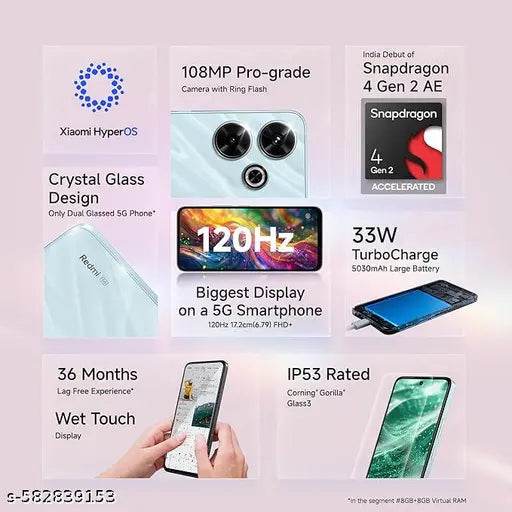 Redmi 13 5G 8Gb Ram 128Gb Orchid Pink - NARIX INDIA 