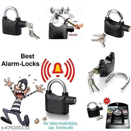 Anti Theft Metal Motion Sensor Alarm Key Lock | 110dBA Waterproof Security Padlock for Home, Office, and Bike Protection | Universal Use Motion-Sensing Door and Lock Alarm - NARIX INDIA 