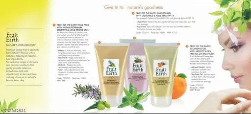 MODICARE FRUIT OF THE EARTH CLEANSING GEL WITH APRICOT & TEA TREE OIL (PH BALANCED) 150ML - NARIX INDIA 
