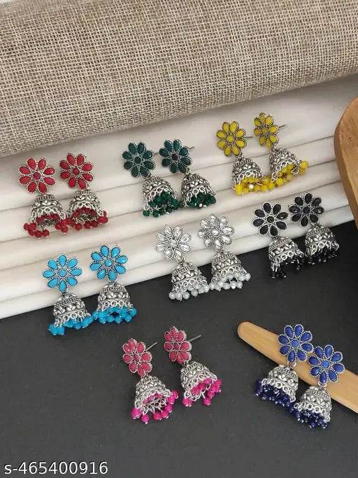 amazing earings set of 8 - NARIX INDIA 