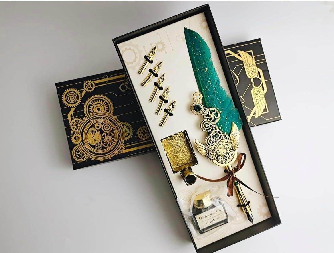 Quill Feather Pen and Ink Set - NARIX INDIA 