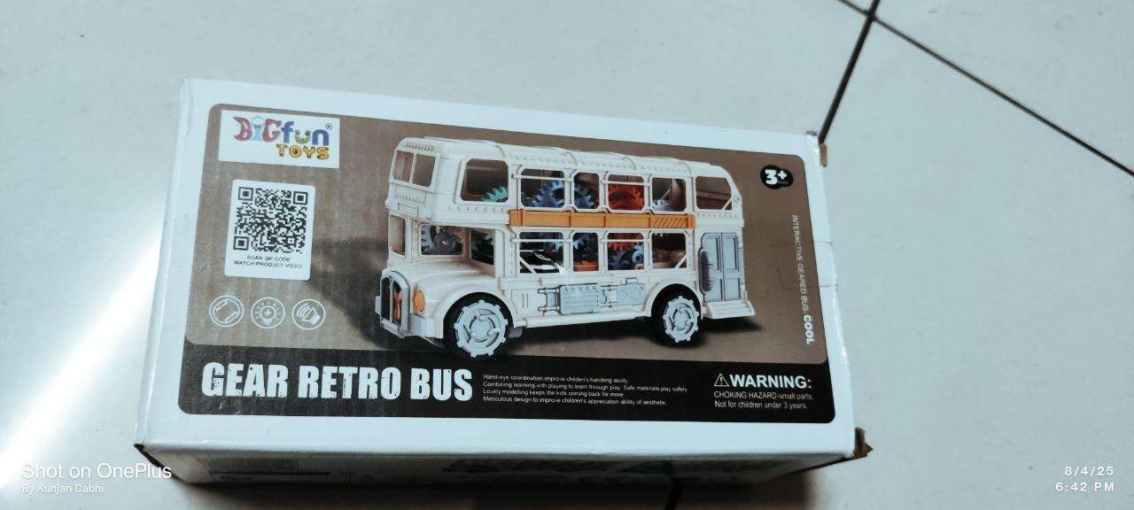 Retro Bus Double Decker Bus Model Toy Sound - NARIX INDIA 