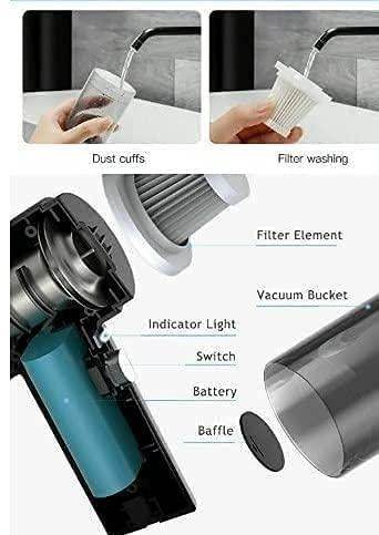 Portable Air Duster Wireless Vacuum Cleaner - NARIX INDIA 