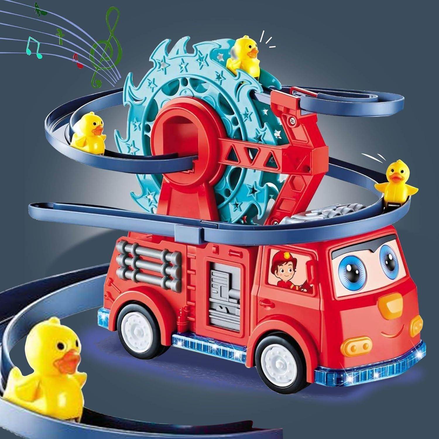 Fire Truck with Climbing Duck & Siren Sounds - NARIX INDIA 