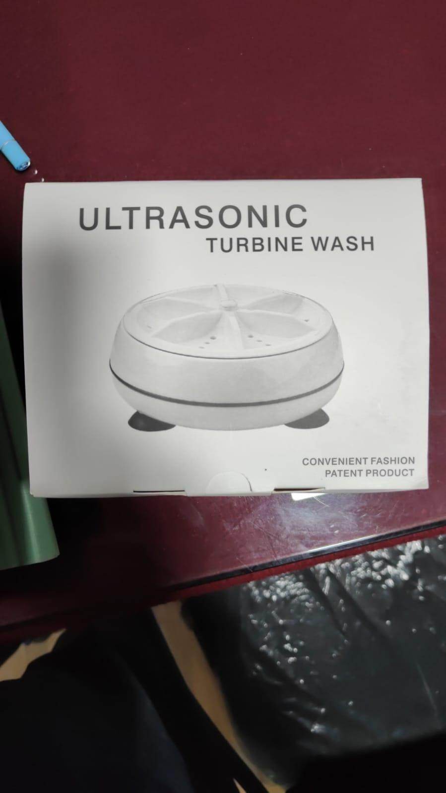 2In1 Mini Washing Machine Portable Rotating Ultrasonic Turbine Washer - NARIX INDIA 