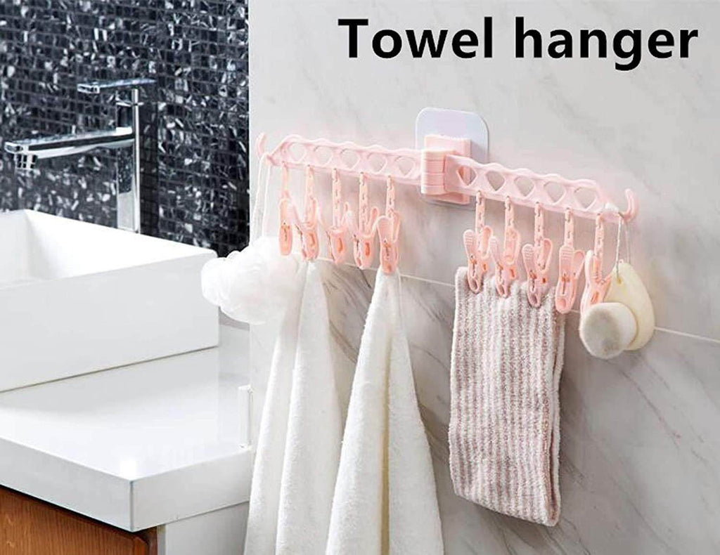 Multifunction Clothing Hanger with Clip Stand - NARIX INDIA 