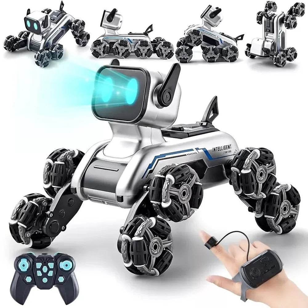 Generic Robot Dog Toys for Age 8-13, 8WD Remote Control Robot Dog Rc Car with Light - NARIX INDIA 