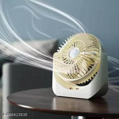 Compact & Rechargeable Desk Fan with Night Light – Ideal for Home, Travel & Office - NARIX INDIA 