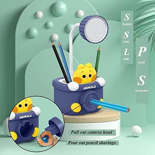 Table Lamp - Desk Lamp with Pen Holder & Sharpener - NARIX INDIA 