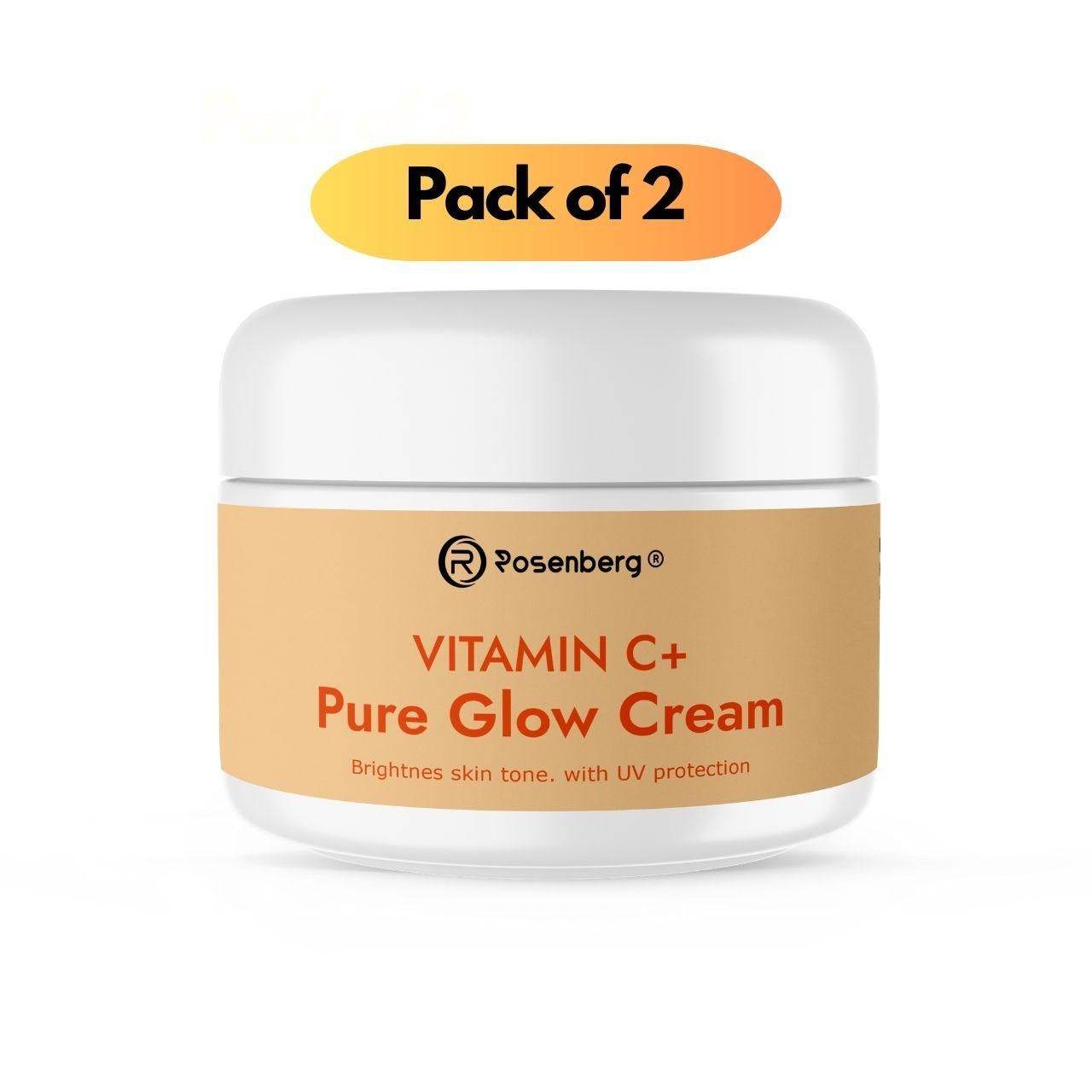 Vitamin C+ Pure Glow Cream 100 gm Pack of 2 - NARIX INDIA 