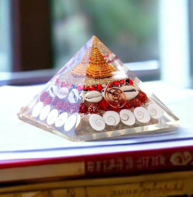 Crystal Wealth Gomati Chakra Shree Yantra Pyramid - NARIX INDIA 