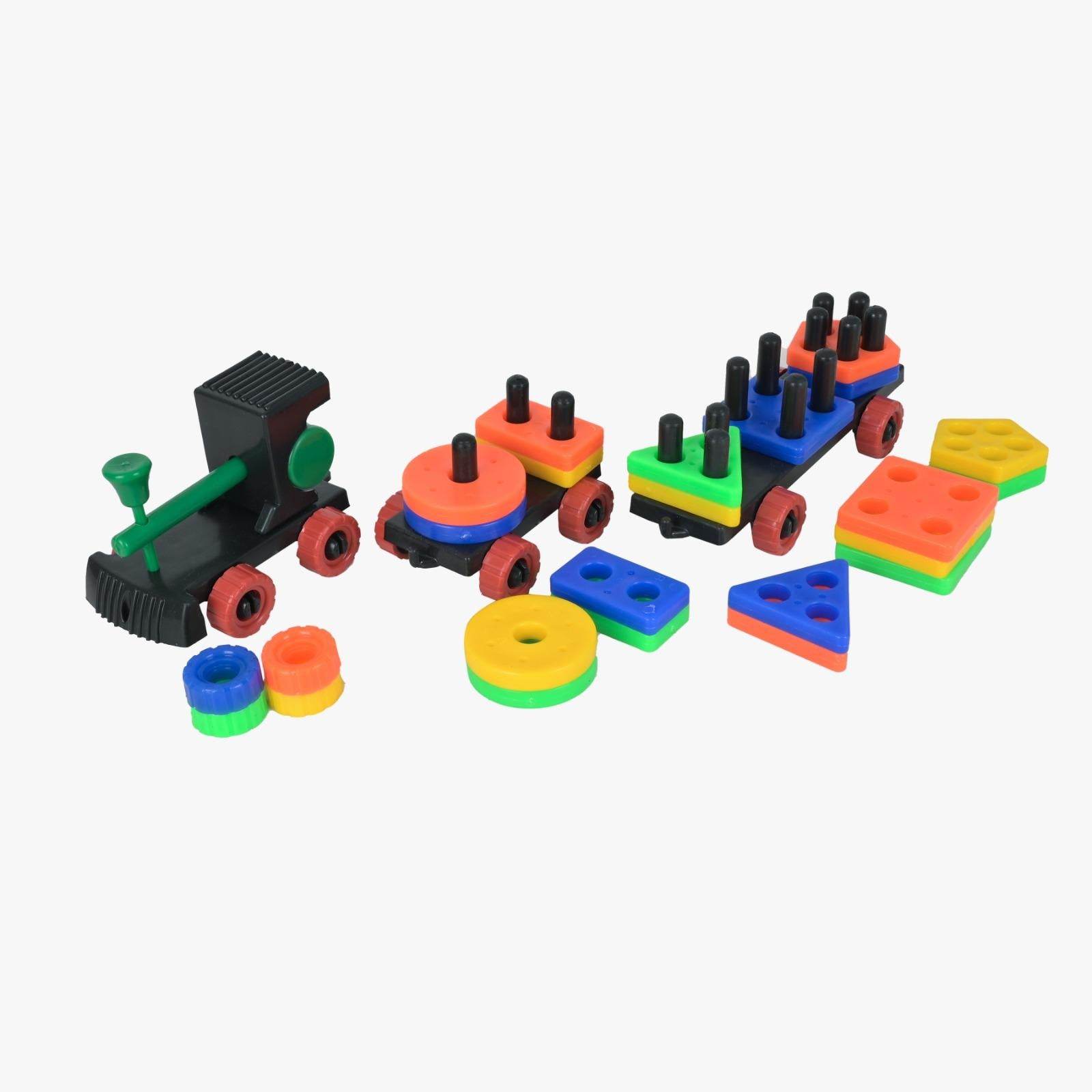 Train with Shape Sorter & Pegs - Fine Motor Skills Toys - NARIX INDIA 