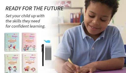 WRITING MAGIC BOOK FOR KIDS EVAPORATIVEINK REUSABLE - NARIX INDIA 