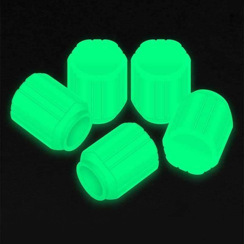 Universal Fluorescent Car Tire Valve Caps (Pack of 4) - NARIX INDIA 
