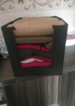 Cloth Organizer - Non Woven Foldable Cloth Organizer ( Pack of 3) - NARIX INDIA 