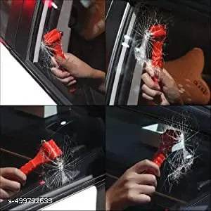 Window Breaker and Seat Belt Cutter, Emergency Escape Tool Safety Hammer, Life Saving Survival Kit - NARIX INDIA 