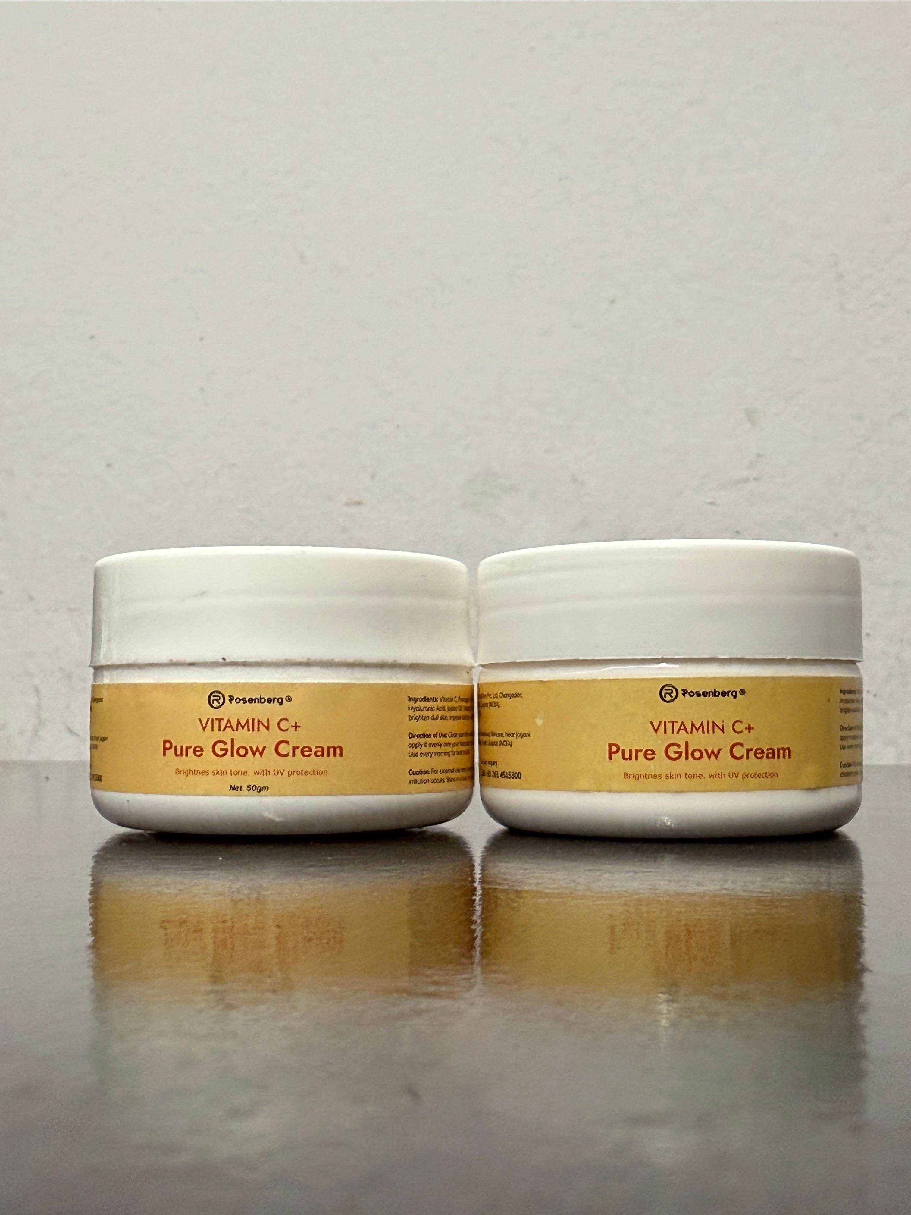 Vitamin C+ Pure Glow Cream 100 gm Pack of 2 - NARIX INDIA 