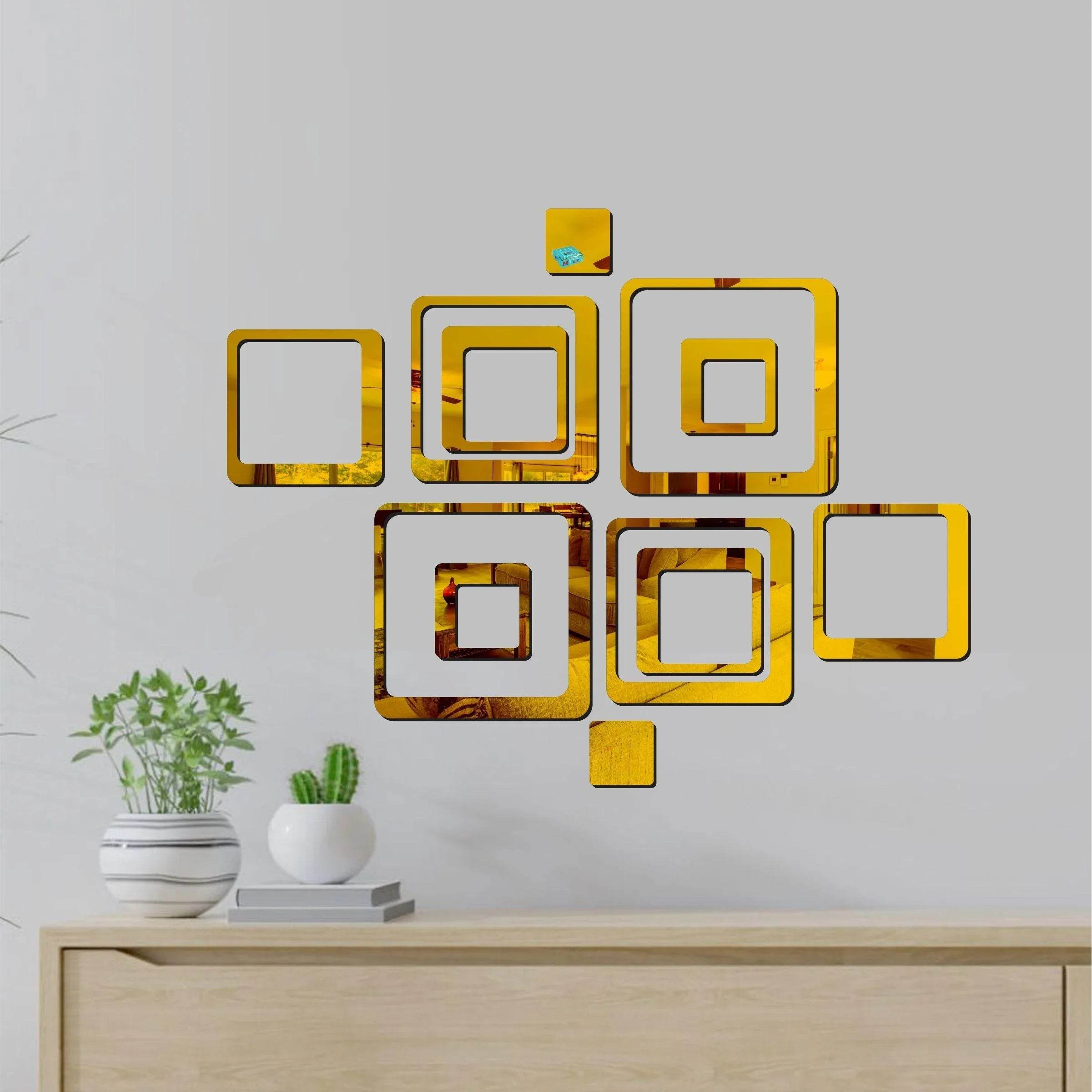 3D Acrylic Mirror Wall Sticker Decoration - NARIX INDIA 