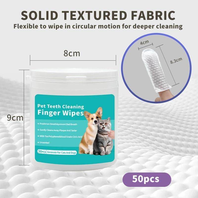 Disposable Dental Finger Wipes For Pets - NARIX INDIA 