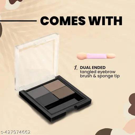 K.Y.L.Plus 4 in 1 Eyebrow Palette, Long Lasting & Waterproof Eyebrow Filler for Women with Eyebrow Brush, Perfect Eyebrow Powder for Defined Eye Brow Look - NARIX INDIA 