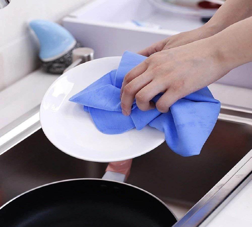 Towel-Magic Towel Reusable Absorbent Water for Kitchen Cleaning Car Cleaning(Pack of 4) - NARIX INDIA 