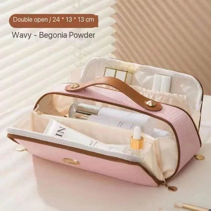 Double Zipper Cosmetics Bag - NARIX INDIA 