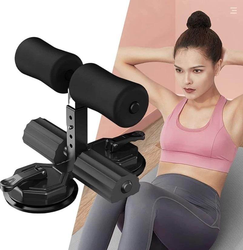 Sit Up Assistant Device Bar| Abs Master | Crunches Equipment | Gym Equipment for Home Workout | Abdominal Push Up | Fitness Exercise Device with Self Suction | Adjustable & Portable -Multicolor - NARIX INDIA 