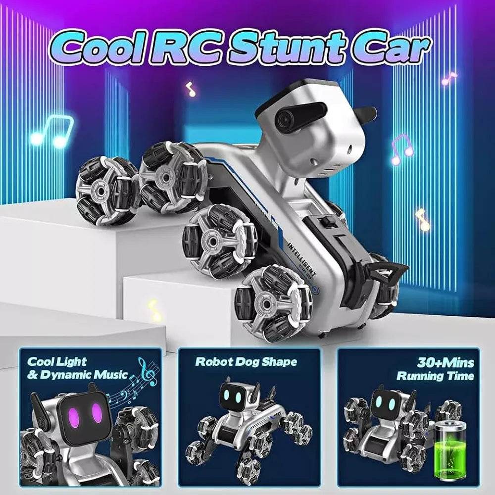 Generic Robot Dog Toys for Age 8-13, 8WD Remote Control Robot Dog Rc Car with Light - NARIX INDIA 