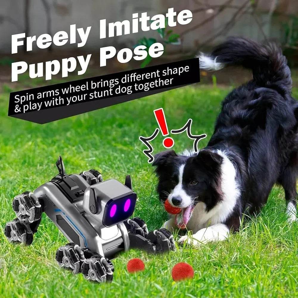Generic Robot Dog Toys for Age 8-13, 8WD Remote Control Robot Dog Rc Car with Light - NARIX INDIA 