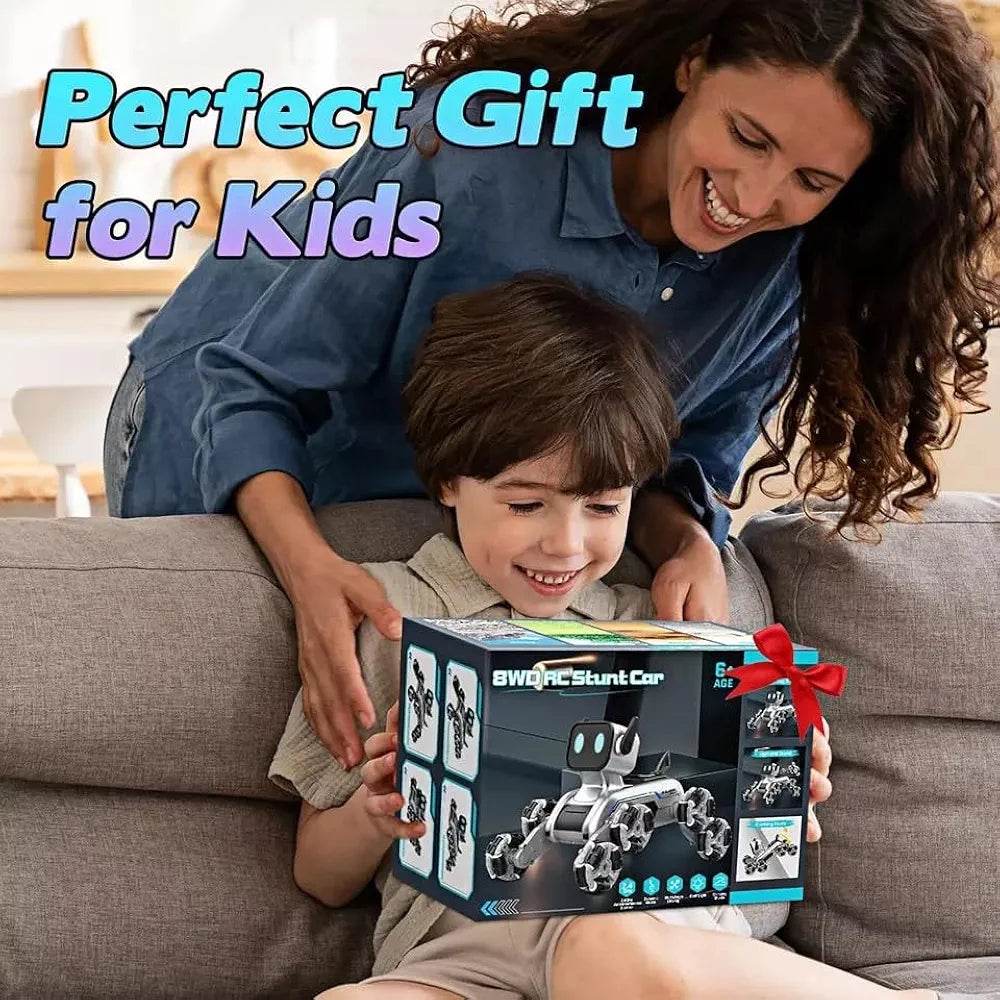 Generic Robot Dog Toys for Age 8-13, 8WD Remote Control Robot Dog Rc Car with Light - NARIX INDIA 
