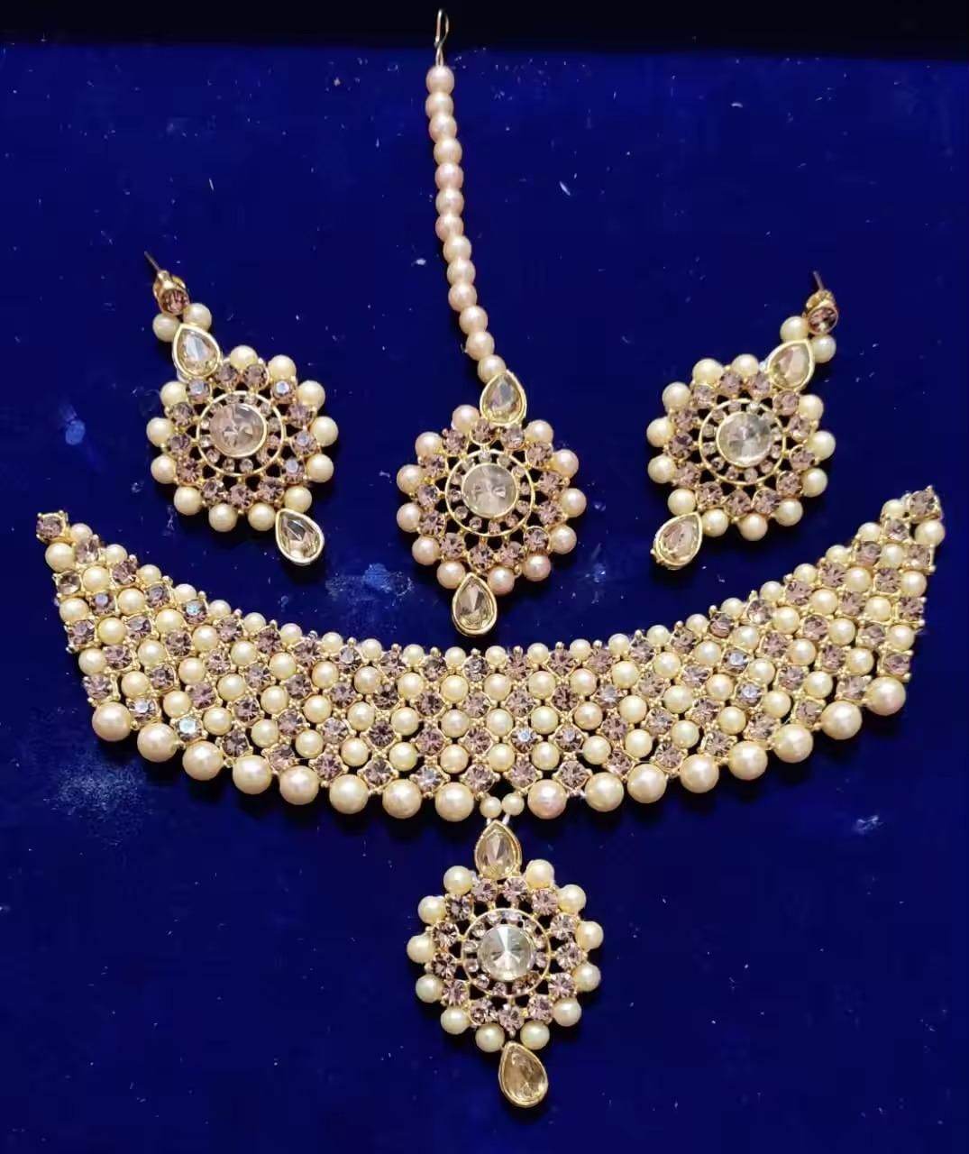 Alloy Gold-Plated Gold Jewellery Set - NARIX INDIA 