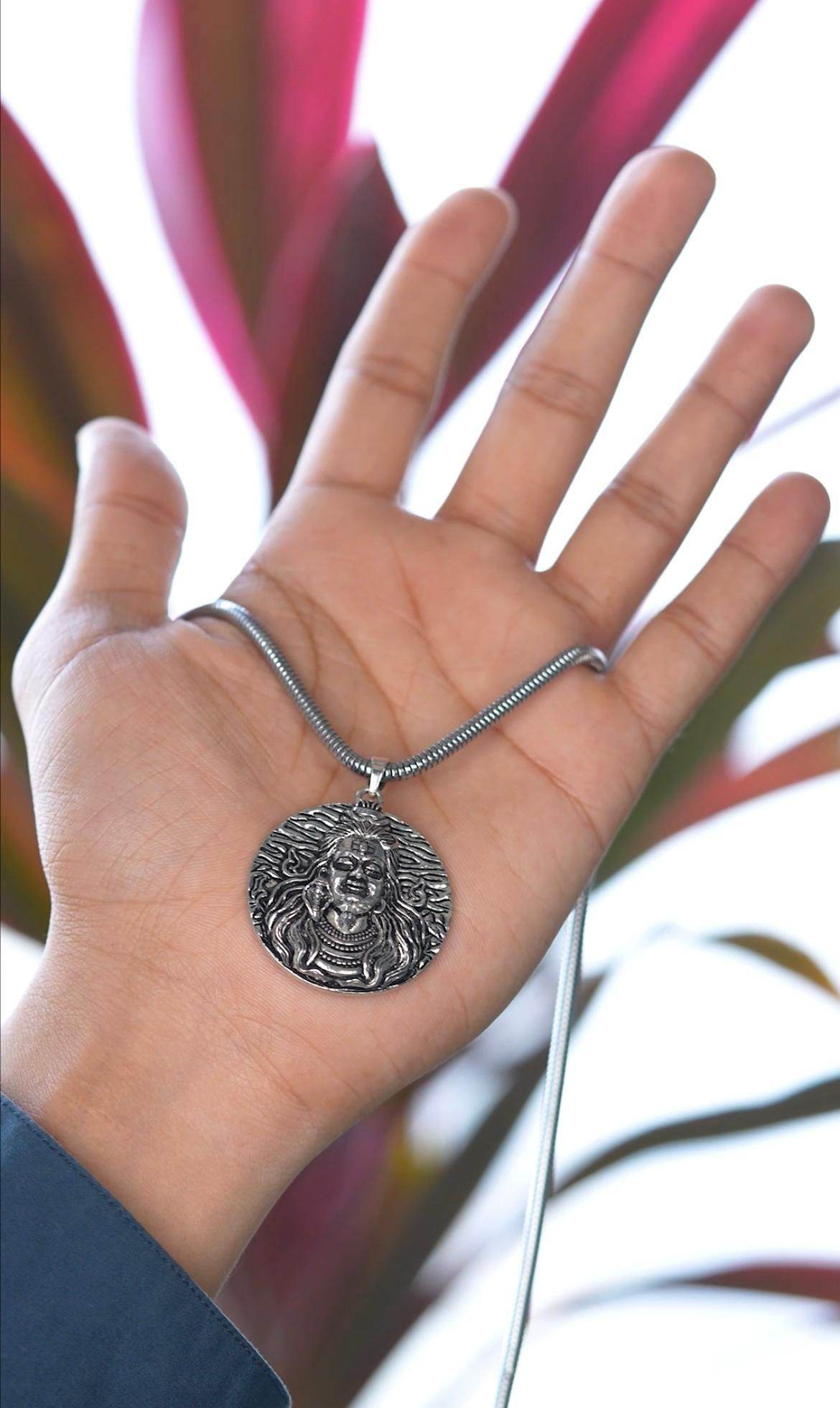Lord Shiv Pendant with Snake - NARIX INDIA 