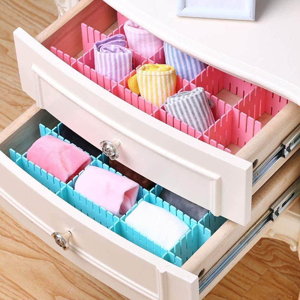 8 Pcs Adjustable Drawer Organiser Dividers - NARIX INDIA 