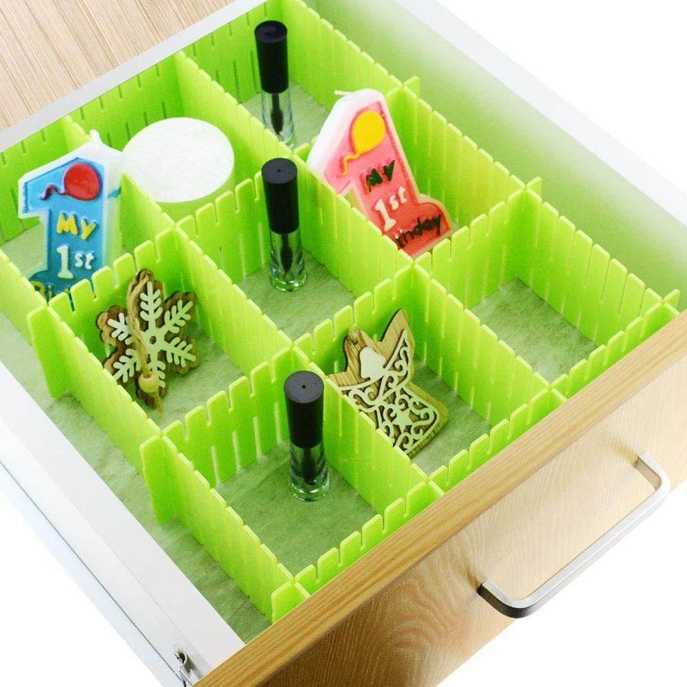 8 Pcs Adjustable Drawer Organiser Dividers - NARIX INDIA 