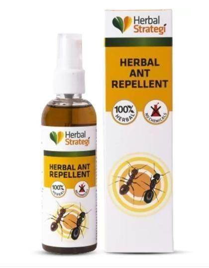 HERBAL STRATEGI Ant Repellent Spray Non-Toxic 100% Herbal Stain Free (100 ml) - NARIX INDIA 