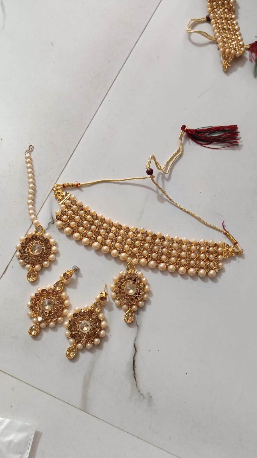 Alloy Gold-Plated Gold Jewellery Set - NARIX INDIA 