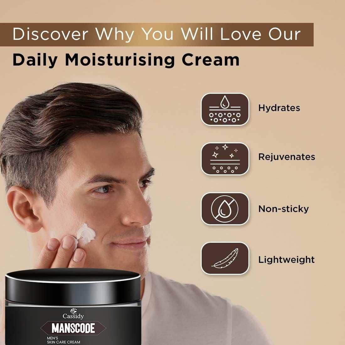 CASSIDY Manscode Face Care cream, 60gm - NARIX INDIA 