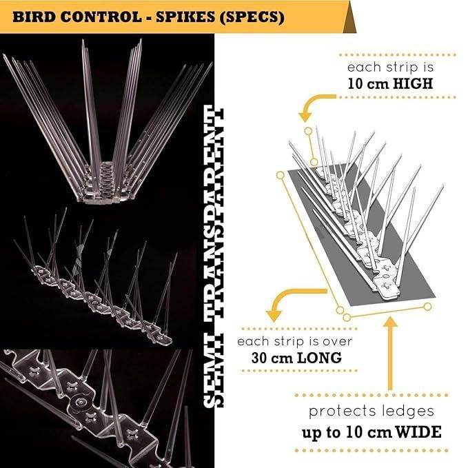 Pigeon Control Spikes (Set of 10) - NARIX INDIA 