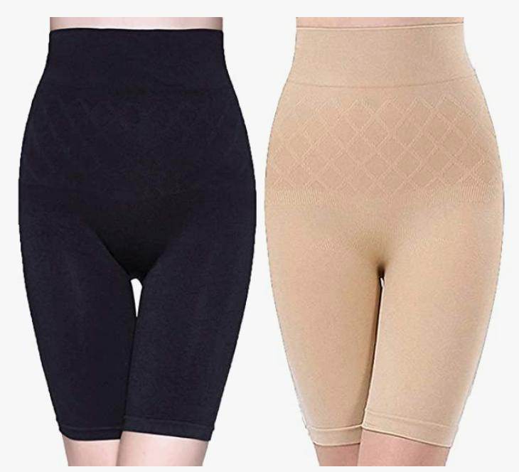 Tummy Tucker Women's High Waist with Anti Rolling Strips Shapewear for Women, Tummy Shaper Comfortable Seamless Shapewear Beige - NARIX INDIA 
