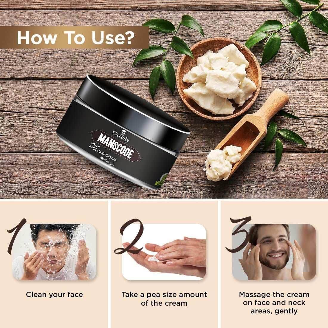 CASSIDY Manscode Face Care cream, 60gm - NARIX INDIA 