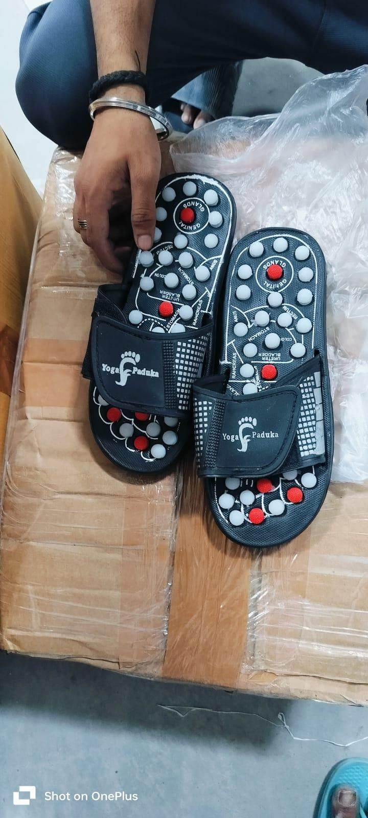 Acupressure and Magnetic Therapy Paduka Slippers for Full Body Blood Circulation For Men and Women - NARIX INDIA 