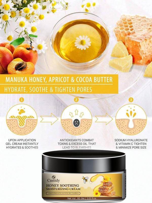 CASSIDY Honey Soothing Moisturizing Cream 60gm - NARIX INDIA 