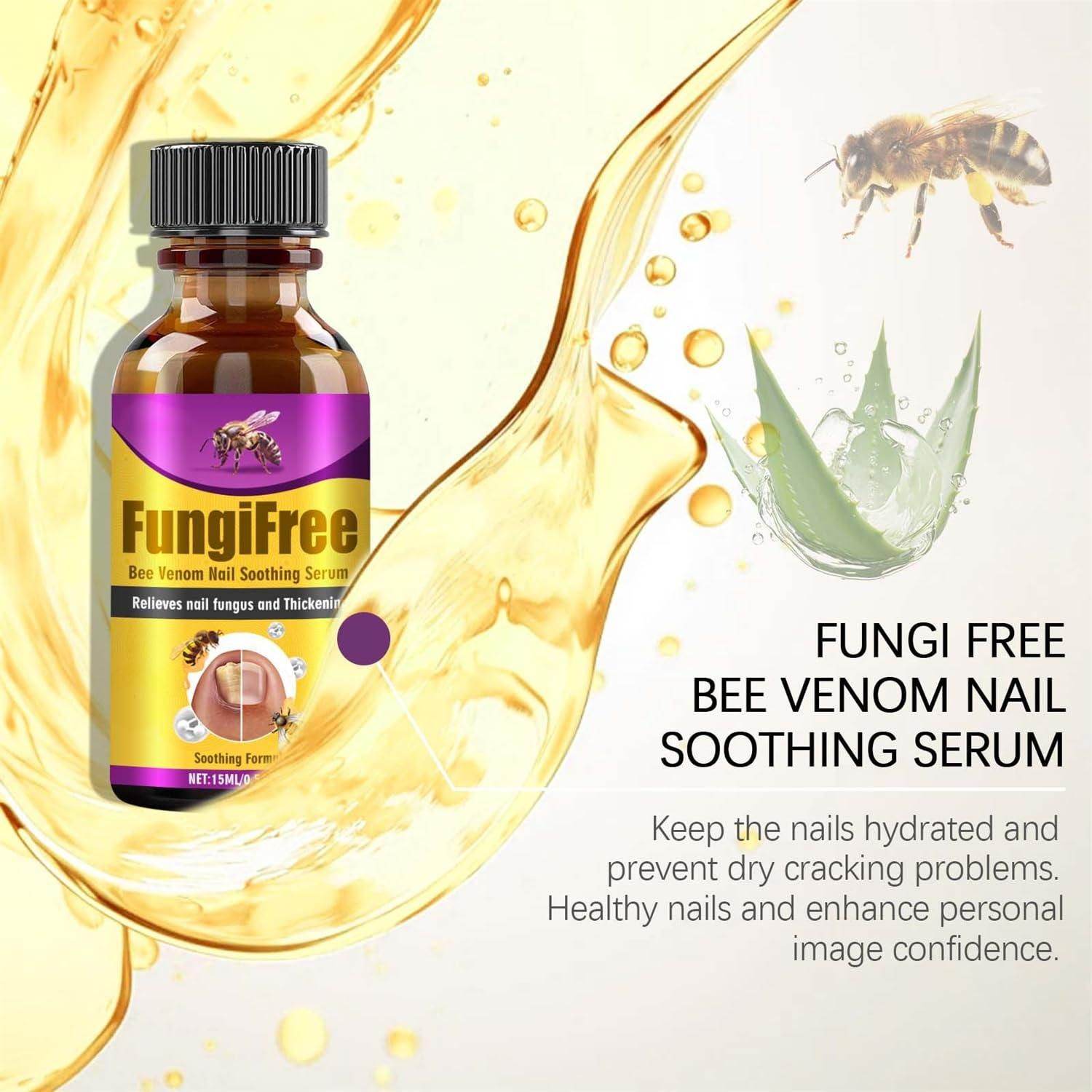 Fungi Free Bee Venom Nail Treatment Solution Serum (15ml) - NARIX INDIA 