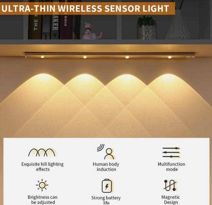 LED PIR Motion Sensor Cabinet With USB Rechargeble - NARIX INDIA 