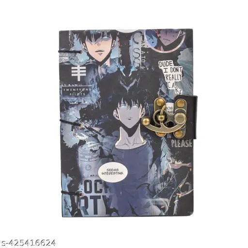 Printed Ben 10 Diary Notebook With Lock Clasp For Gift/Office Use (5*7 Inch,200 Pages) A5 Diary Unruled 200 Pages (Animated Multicolor) - NARIX INDIA 