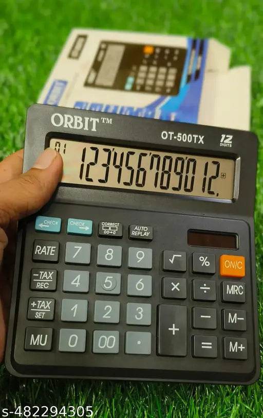 OT-500TX Basic 12 Digits Calculator High Quality Attractive Look Large & HD Display Soft Touch - NARIX INDIA 